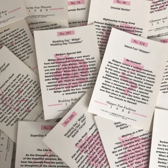 ✨ Random Lot Of 50 Vintage Barbie Trading Cards From 1991 ✨ - Picture 2 of 14